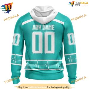 NHL Personalized Healthcare Heroes Honor Ducks Hockey Apparel Hoodie 3D 2