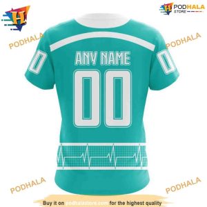 NHL Personalized Healthcare Heroes Honor Ducks Hockey Apparel Hoodie 3D 4