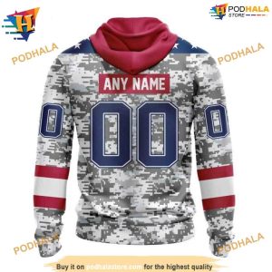 NHL Special Camo Veterans Day Design Anaheim Ducks Hoodie 3D 2