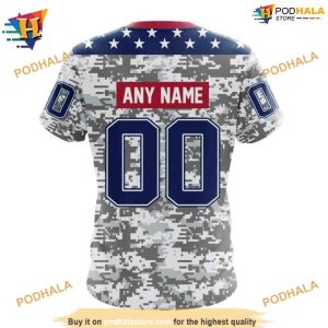 NHL Special Camo Veterans Day Design Anaheim Ducks Hoodie 3D 4