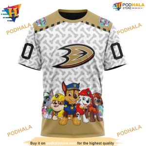 NHL Special PawPatrol Design Unique Anaheim Ducks Merch Hoodie 3D 3