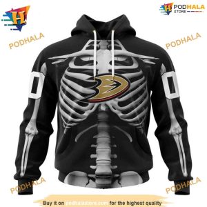 NHL Special Skeleton Costume Halloween Mighty Ducks Hoodie 3D 1
