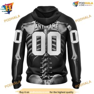 NHL Special Skeleton Costume Halloween Mighty Ducks Hoodie 3D 2
