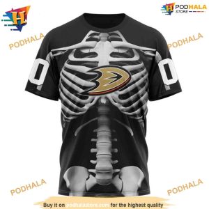 NHL Special Skeleton Costume Halloween Mighty Ducks Hoodie 3D 3