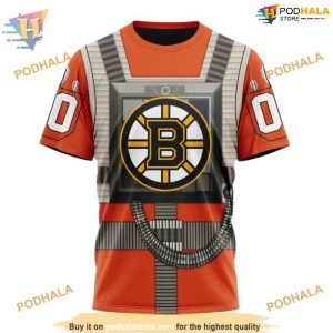 NHL Star Wars Rebel Pilot Design Personalized Boston Bruins Hoodie 3D Exclusive Merch 3