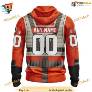 NHL Star Wars Rebel Pilot Personalized Anaheim Ducks Hoodie 3D 2