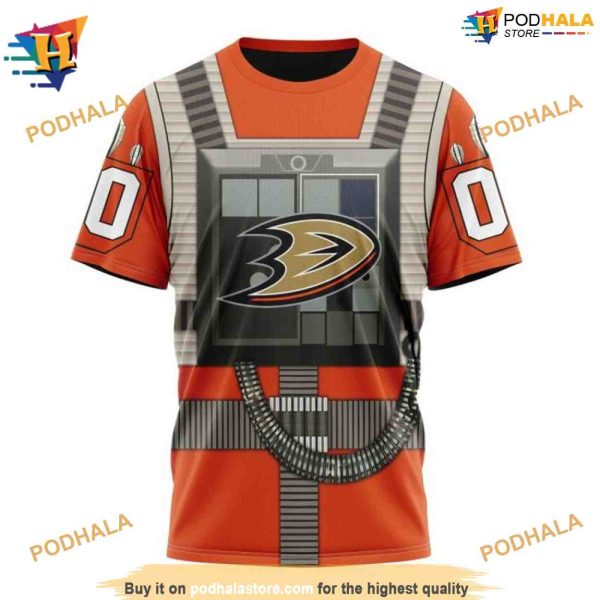 NHL Star Wars Rebel Pilot Personalized Anaheim Ducks Hoodie 3D