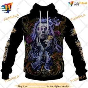 NHL Tattoo Girl Artwork 2023 Unisex Unique Anaheim Ducks Hoodie 3D 1