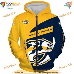 Nashville Predators 3D Hoodie Hooded Long Sleeve Trending Apparel 1