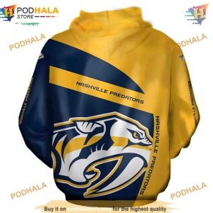 Nashville Predators 3D Hoodie Hooded Long Sleeve Trending Apparel 2