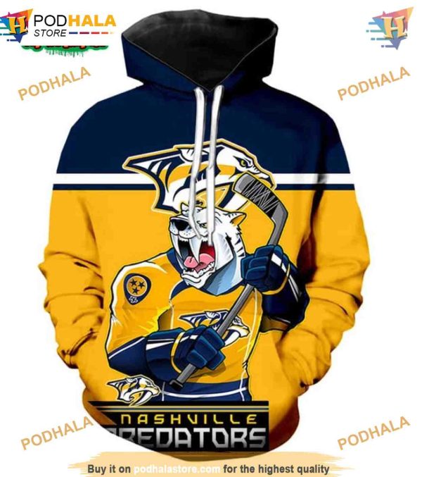 Nashville Predators 3D Hoodie, Ultra-cool Long Sleeve & Fan Gifts