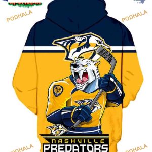 Nashville Predators 3D Hoodie Ultra cool Long Sleeve Fan Gifts 2