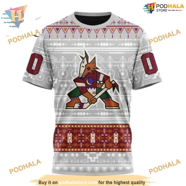 Native Design NHL Special Arizona Coyotes Hoodie 3D, Custom Arizona Coyotes Merchandise