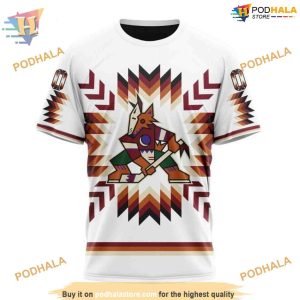 Native Pattern NHL Design Arizona Coyotes Hoodie 3D Custom Arizona Coyotes Merchandise 3
