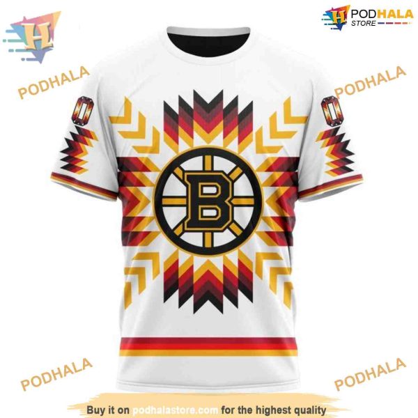 Native Pattern Special Design NHL Boston Bruins Hoodie 3D, Personalized Apparel
