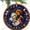Nativity Scene 2023 Personalized Family Christmas Tree Ornaments, Religious Gifts