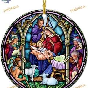 Nativity Scene Christmas Tree Ornament, Family Christmas Ornaments
