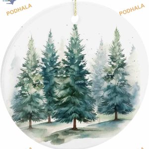 Nature Forest 2023 Ornament, Custom Family Christmas Decoration