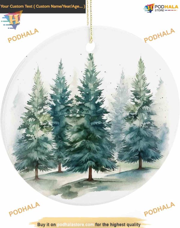 Nature Forest 2023 Ornament, Custom Family Christmas Decoration