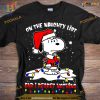 Naughty List Regret Nothing Snoopy Shirt, Funny Christmas Gift Ideas