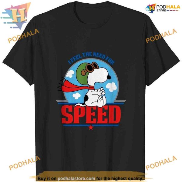 Need For Speed Snoopy Shirt, Colorful Peanuts Oversized Hoodie