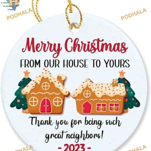 Neighbor Christmas Ornament 2023, Appreciation Gift, Thank You Keepsake