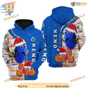 Nemo Blue Xmas Disney Hoodie, Funny Christmas Gift Ideas