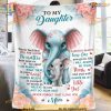 Never Alone, Personalized Daughter Blanket, Funny Family Christmas Gifts