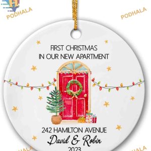 New Apartment 2023 Ornament, Personalized Family Christmas Ornaments