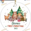 New Baby's First Christmas Ornament 2023, Personalized Custom Name Keepsake