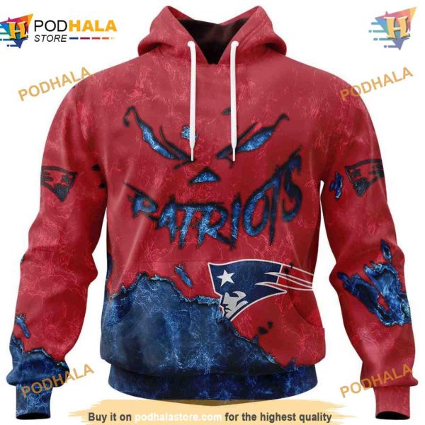 New England Patriots NFL Hoodie 3D, Devil Eyes NFL Merchandise for Fans