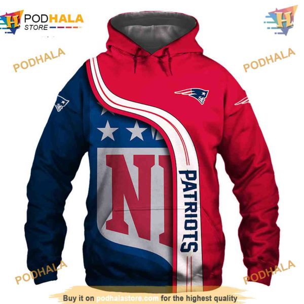 New England Patriots NFL Hoodie 3D, Fan-Favorite NFL Merchandise Pullover