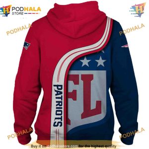 New England Patriots NFL Hoodie 3D Fan Favorite NFL Merchandise Pullover 2