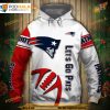 New England Patriots NFL Hoodie 3D Graphic, Low-Cost NFL Merchandise