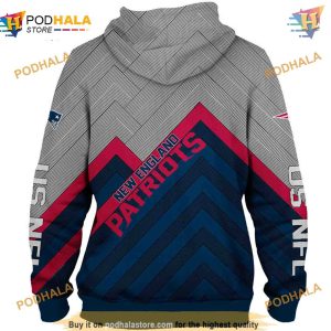 New England Patriots NFL Hoodie 3D Long Affordable NFL Apparel Pullover 2