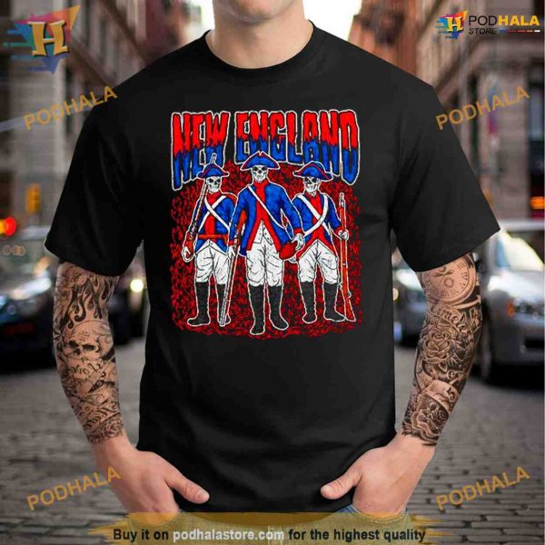 New England football skeleton Shirt For Women Men