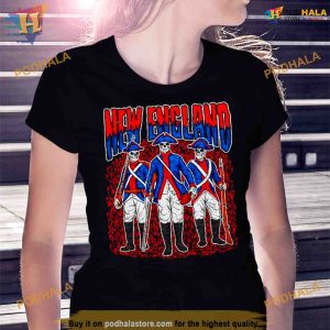 New England football skeleton Shirt For Women Men 2
