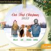 New Family's Festive First Personalized Christmas Ornament, Cherishing Milestones