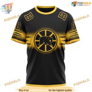 New Gradient Series NHL Personalized Boston Bruins Hoodie 3D Exclusive Merch 3