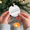 New Grandparent Christmas Keepsake, Personalized Gift for Grandma or Granddad