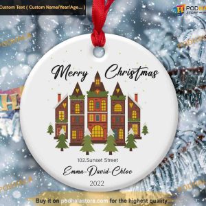 New Home New Memories Personalized Ornament, First Family Christmas