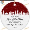 New Home Ornament Xmas 2023, Customized First Home Ceramic Memories