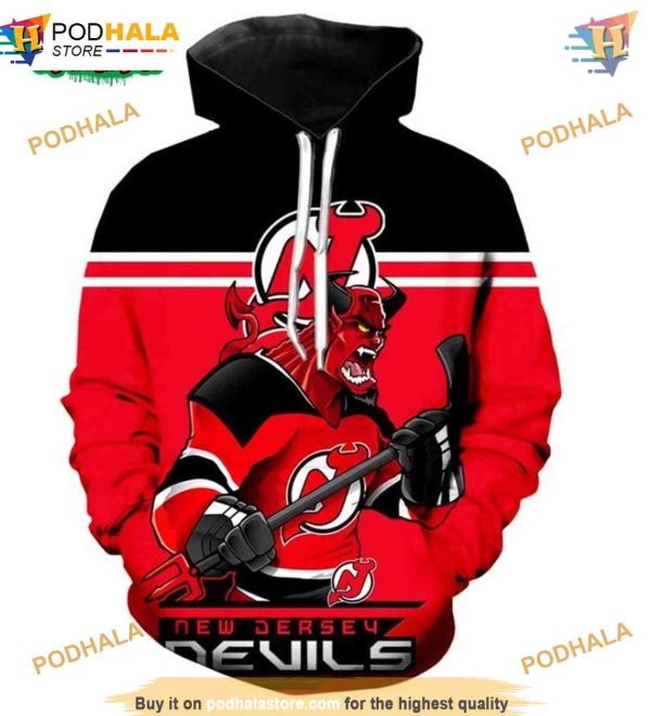 New Jersey Devils 3D Hoodie, Ultra-cool Long Sleeve & Fan Gifts
