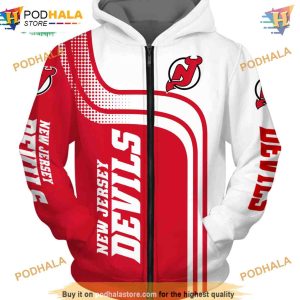 New Jersey Devils Zipper Hoodie, Affordable Sweatshirt & Fan Pullover