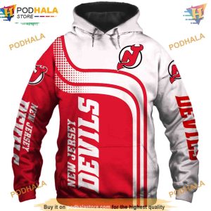 New Jersey Devils Zipper Hoodie Affordable Sweatshirt Fan Pullover 2
