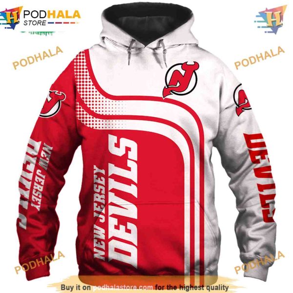 New Jersey Devils Zipper Hoodie, Affordable Sweatshirt & Fan Pullover