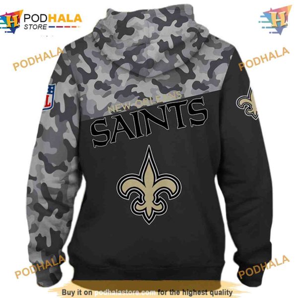 New Orleans Saints Military NFL Hoodie 3D, New Season NFL Apparel