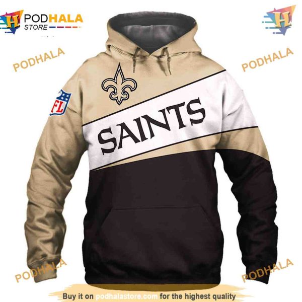 New Orleans Saints NFL Hoodie 3D Long Sleeve, NFL Merchandise New Design