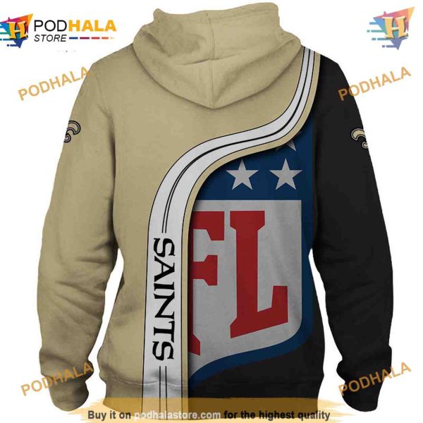 New Orleans Saints NFL Hoodie 3D, Stylish NFL Merchandise Pullover