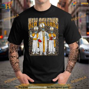 New Orleans football skeleton Shirt For Women Men 2